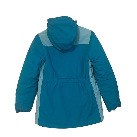Lands’ End Turquoise Parka Jacket Size Large‎ 14 - Picture 2 of 11